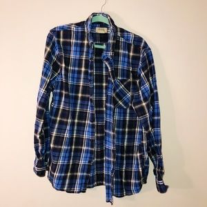 Cozy Blue & Black Flannel